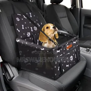 Dog Portable Pet Booster Car Seat With Clip-on Safety Leash