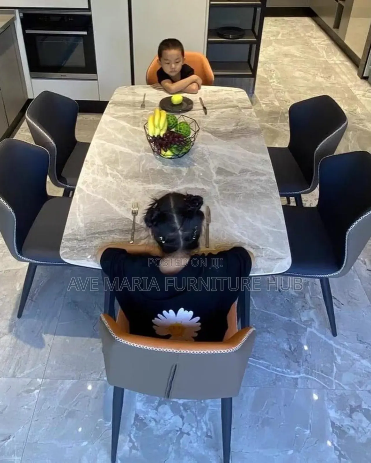 Marble Dinning Table and Chairs.