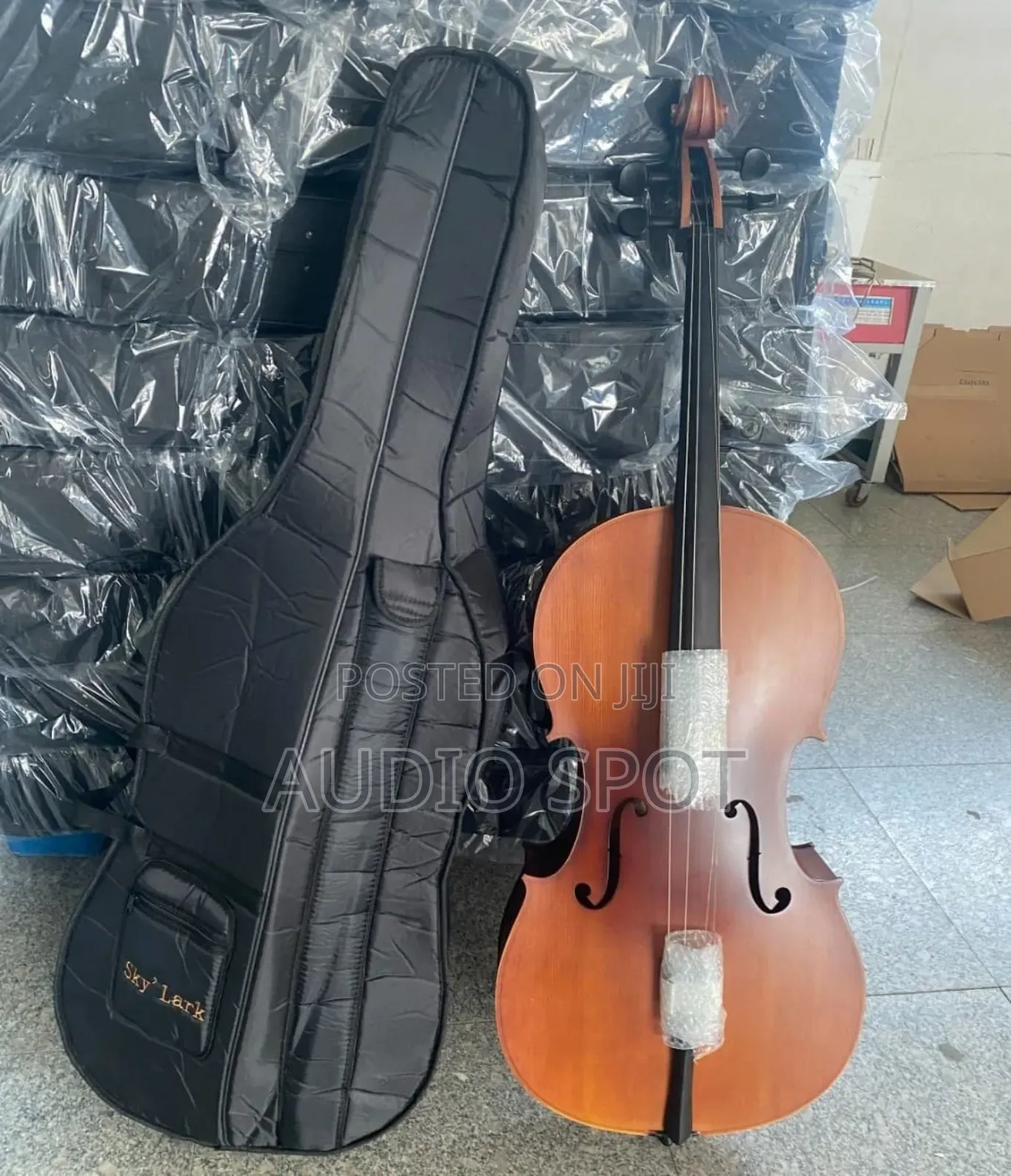 Sky Lark Professional 4/4 Cello Full Size,Complete Accessori