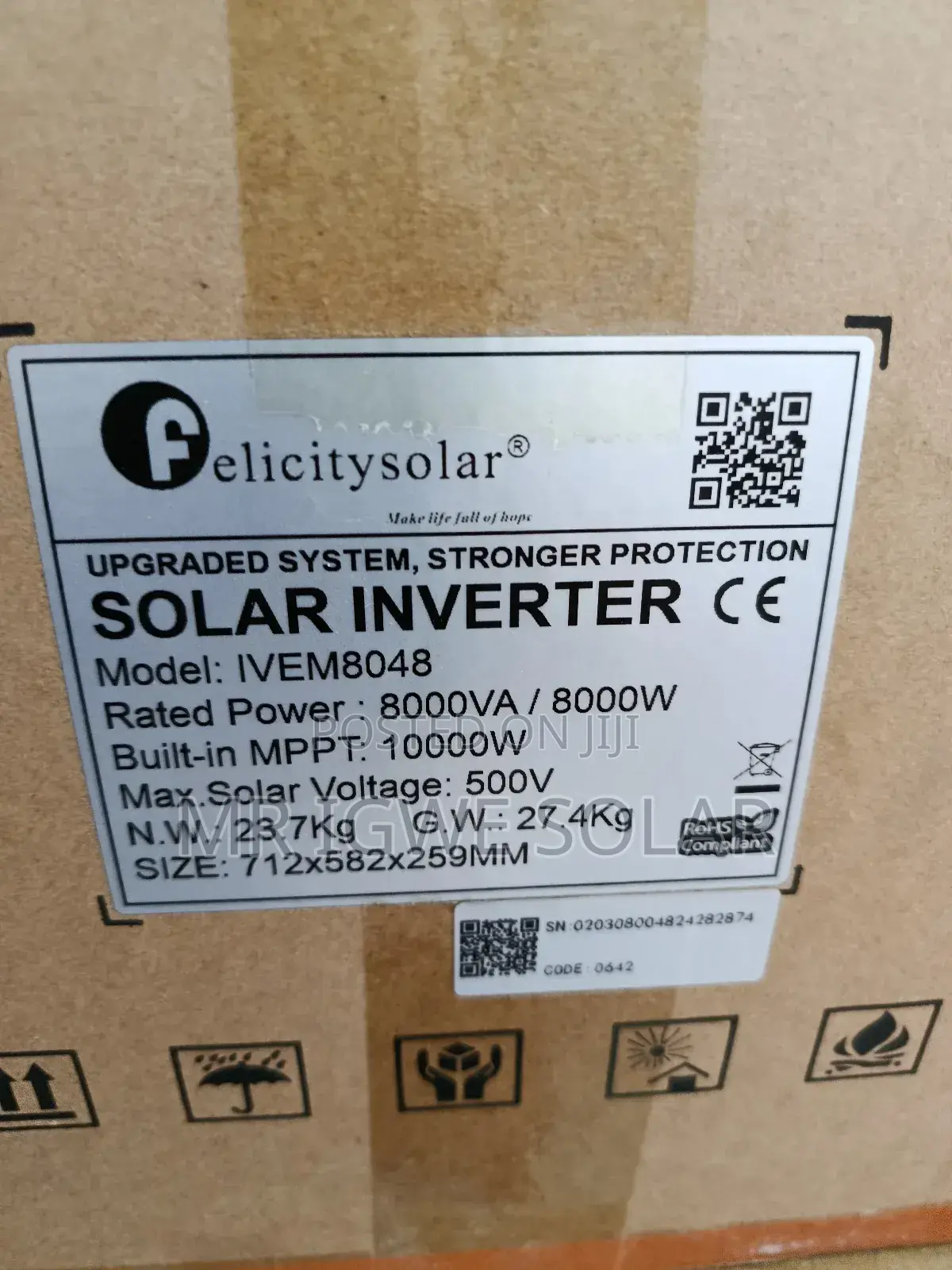 Felicity Transformerless Inverter 8kva 48v