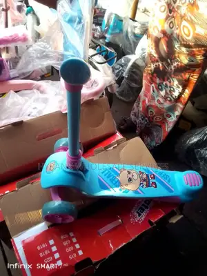Children Scooter. With Light in the Tires and Music
