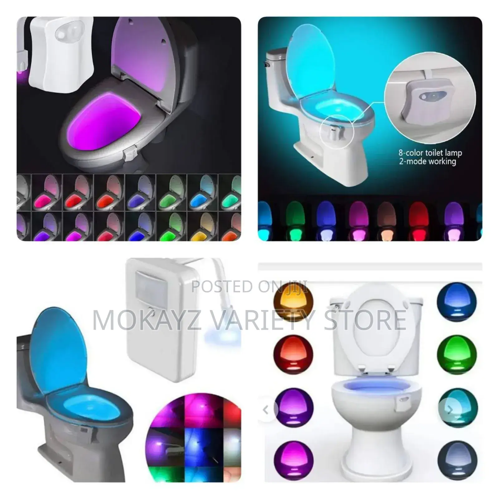 Motion Sensor Colour-Changing Toilet Bowl Light