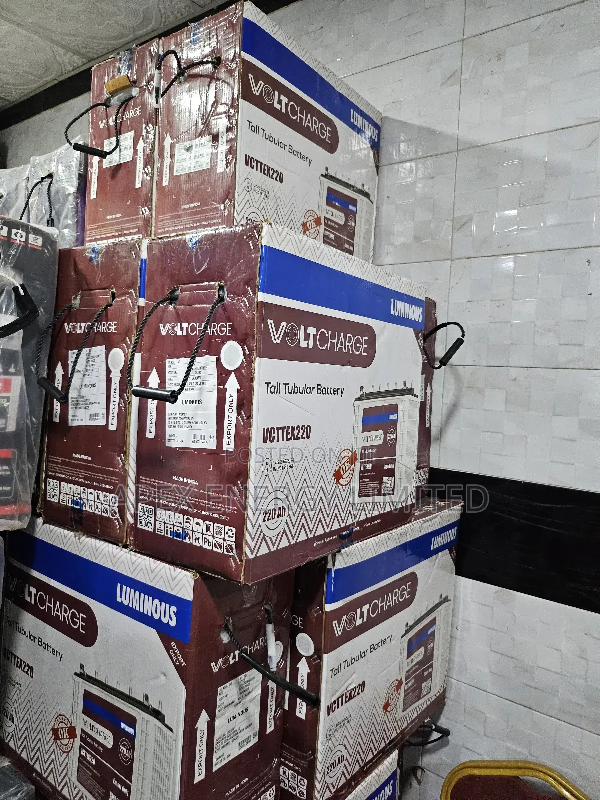 220ah Voltcharge Luminous Tubular Battery
