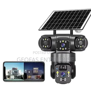 V380 Pro Solar 4g Wifi 3 Lens Voltage Security CCTV Camera