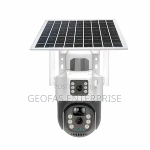 High Definition 4g Solar CCTV Projector Dual Lens Camera