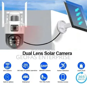 High Definition 4g Solar CCTV Projector Dual Lens Camera