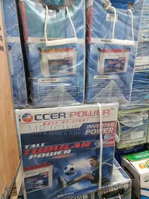 Soccer Power Tall Tubular Battery 12v