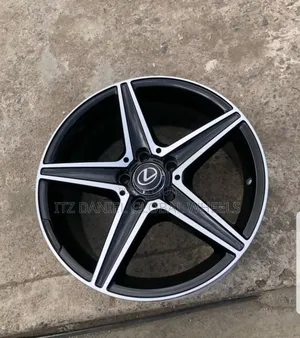 19 Inches Rim Lexus Black and Stainless