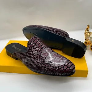 Classic Brown Color Leather Half Shoe