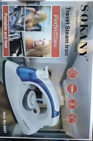 Sokany 750w Electric Foldable Travel Steam Pressing Iron