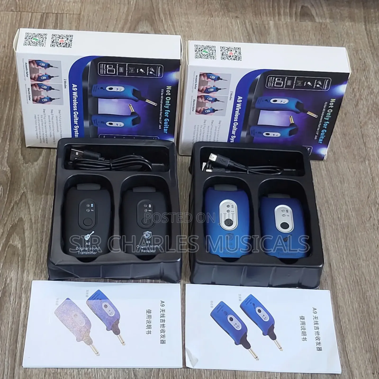 A9 Wireless Jack to Jack Guitar System