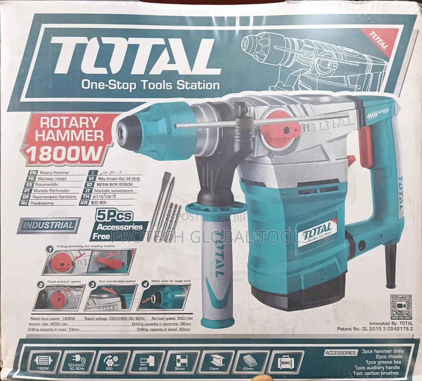 1800w Rotary Hammer Drill