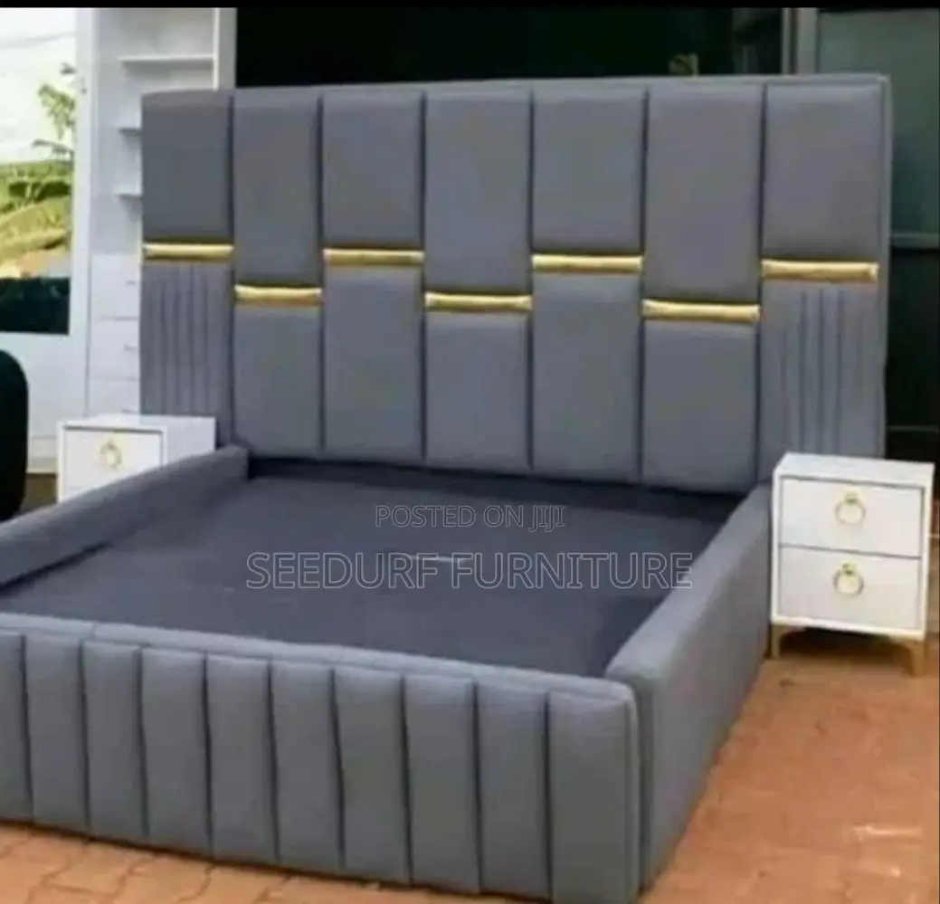 A Bed Frame With Bed Sides
