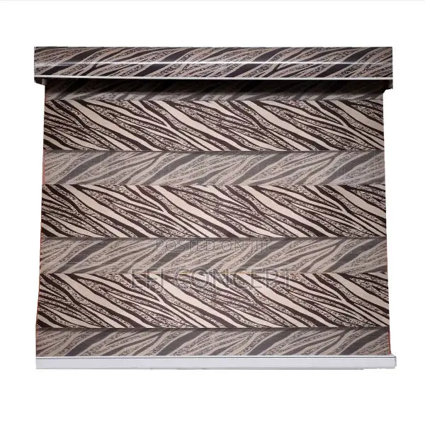 Brown, Grey Day and Night Window Blind