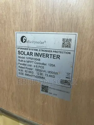 Solar Felicity Inverter 10kva 48volts