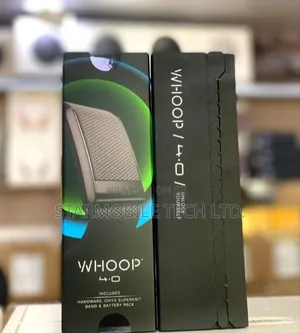 Whoop 4.0 With Hardware Onyx Superknit Band and Battery Pack
