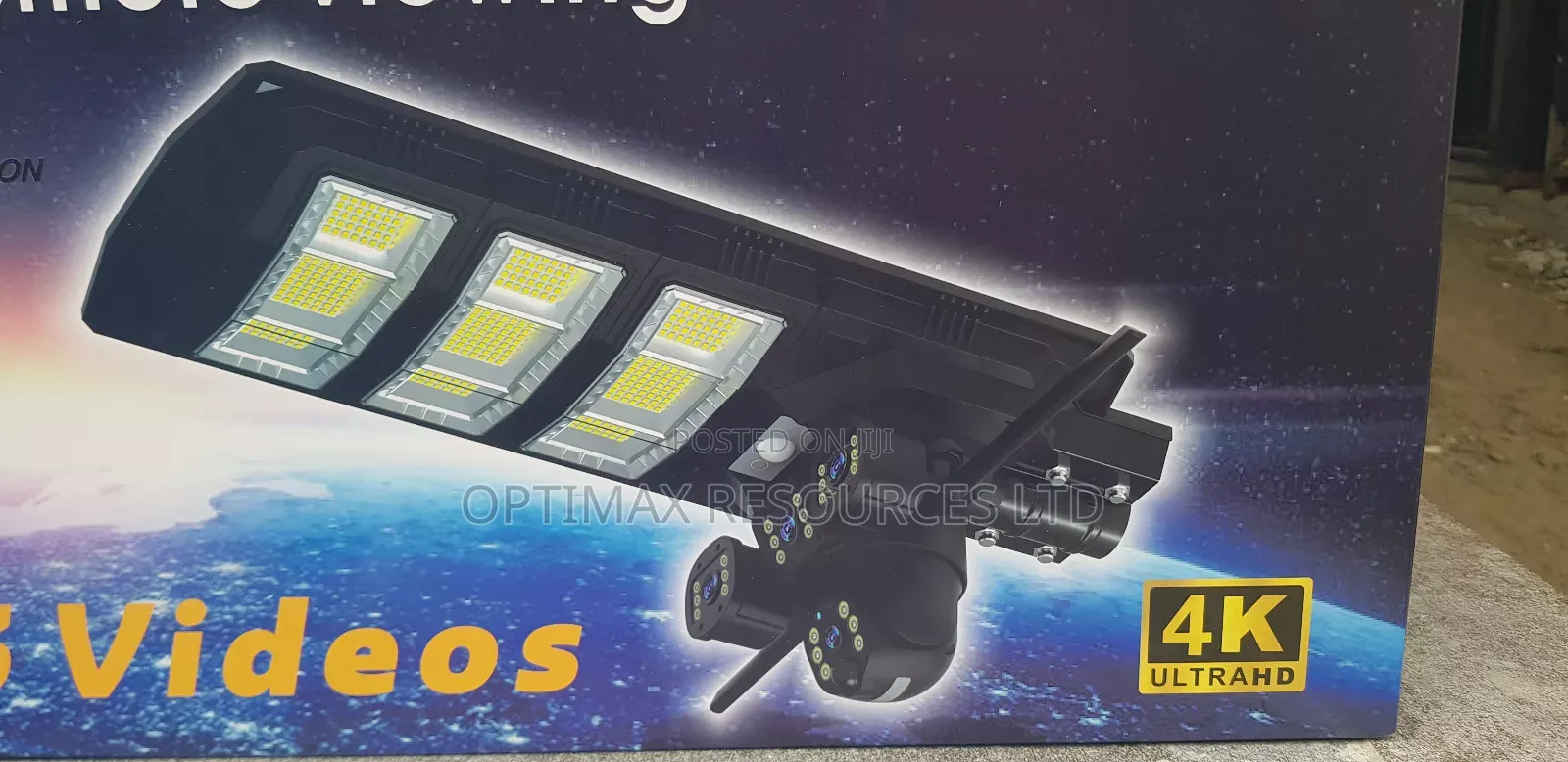 3lens 4g 450w Solar Streetlight Camera