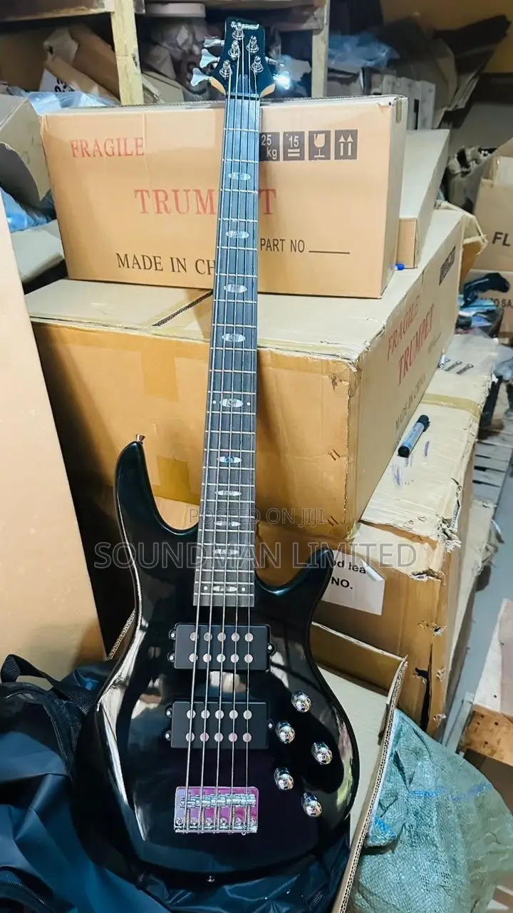 5 Strings Active Bass Guitar (With Battery)
