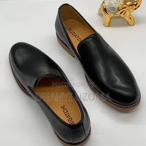 Quality Leather Black Loafers Shoe