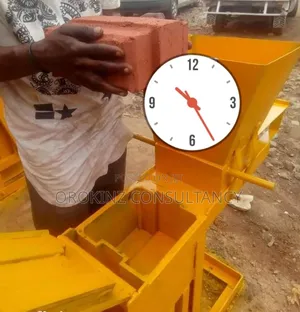 Single Manual 9inches No Motar Interlocking Brick Machine