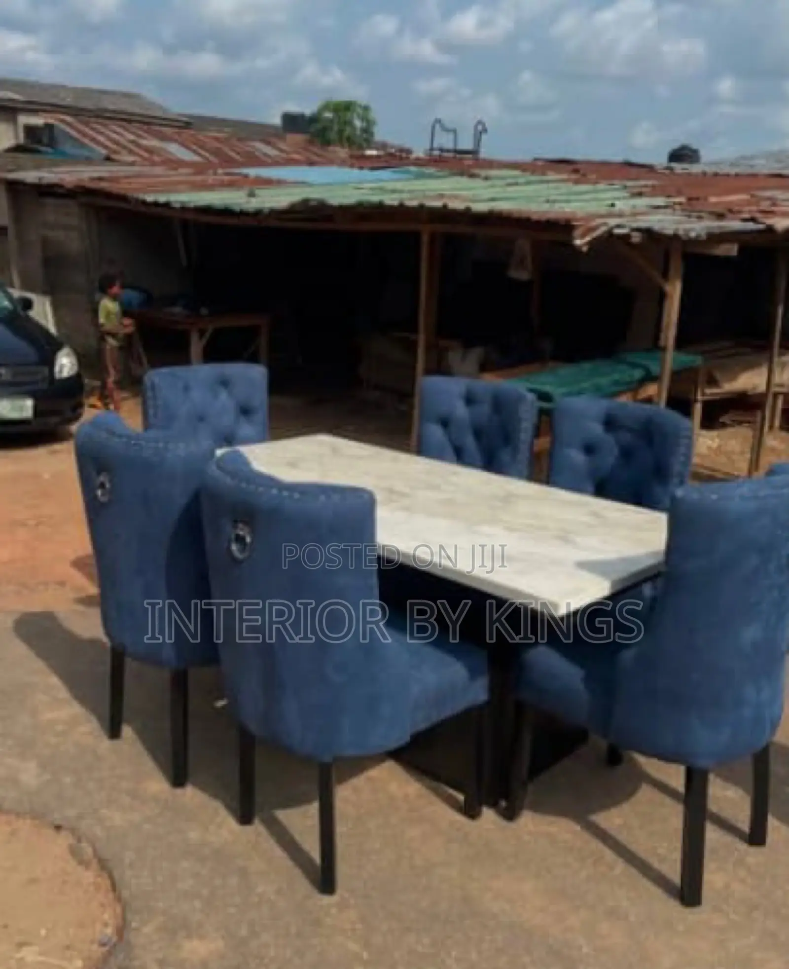 6 Seater Dining Chairs Made With High Quality Table Top