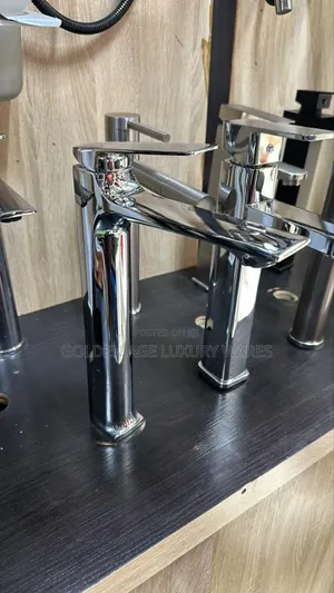 Long Chrome Basin Mixer Hb12