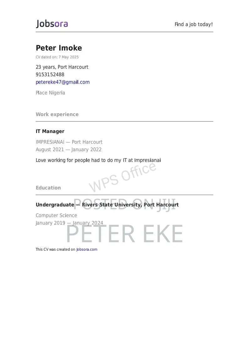 Personal Assistant Job