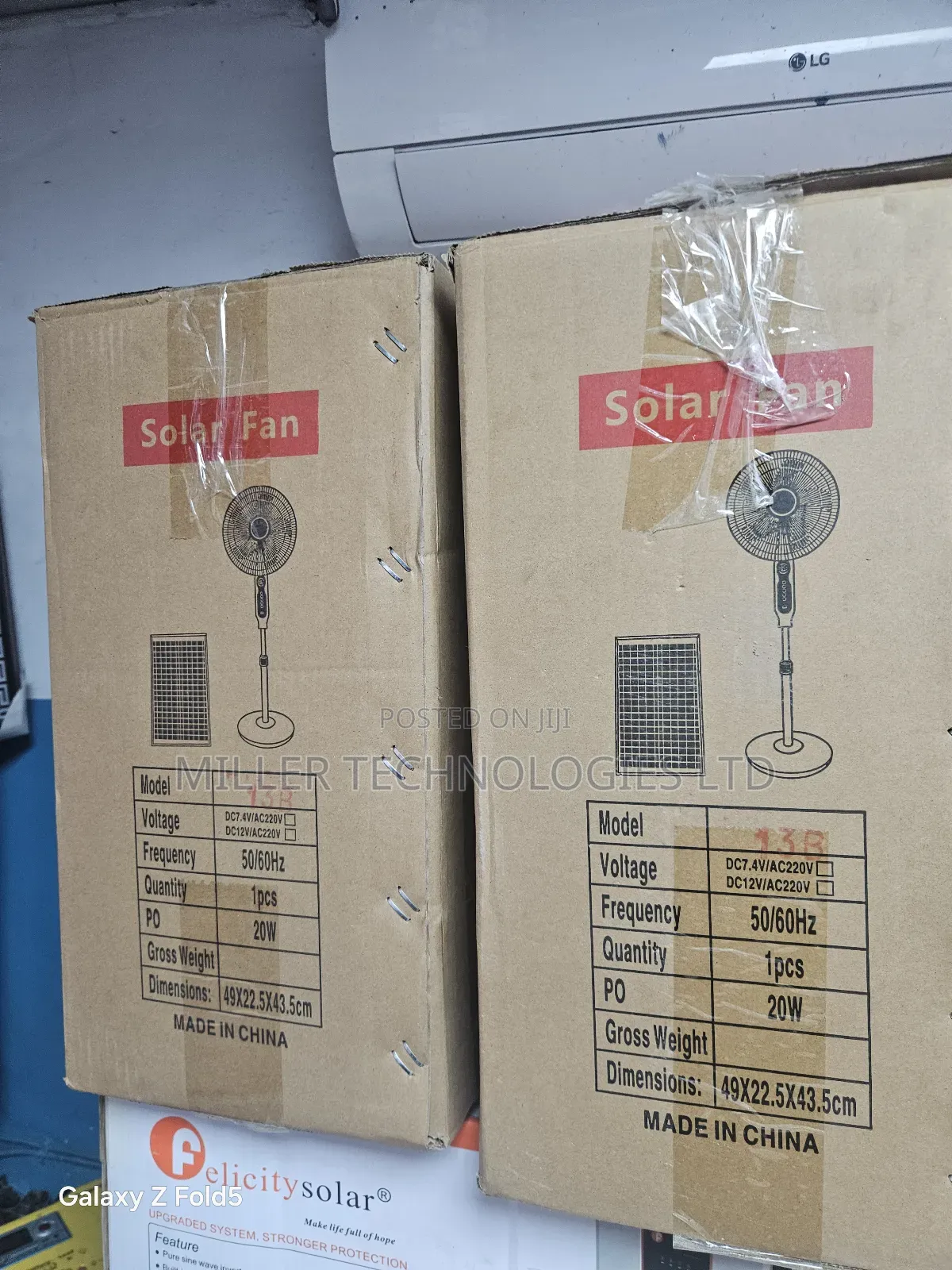 Charweek Solar Fan 16inch
