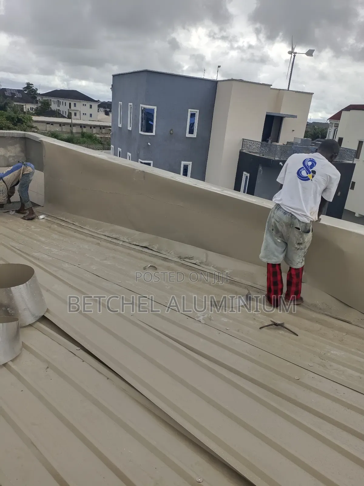 Beige Colored Aluminum Long Span