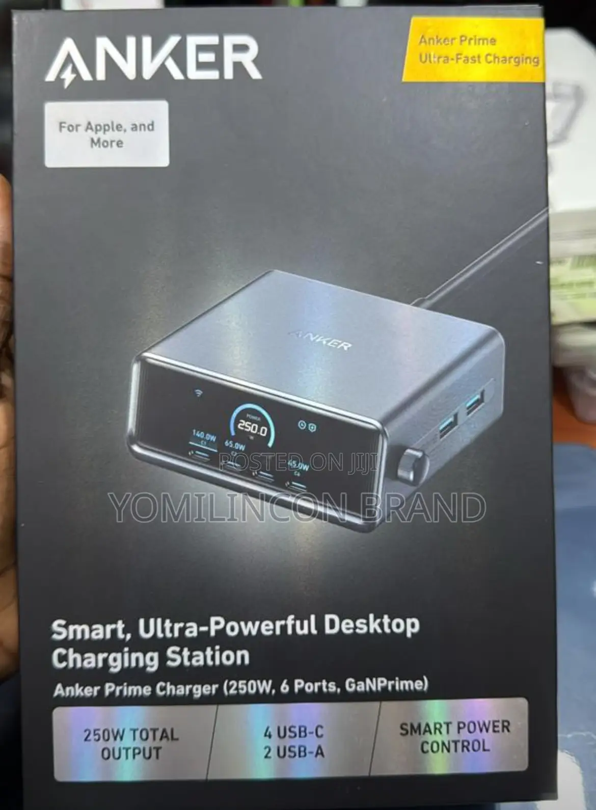 Anker Prime Charger, 250w Gan Prime Usb C Charging Station