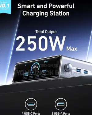 Anker Prime Charger, 250w Gan Prime Usb C Charging Station