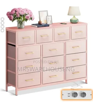 Odk Chest of Drawers With 13 Drawers (Pink)
