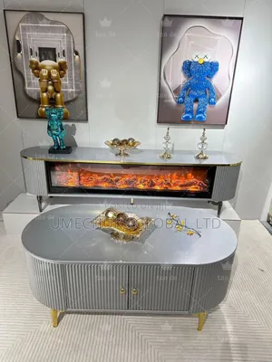 Luxury Fireplace Tv Stand With Centre Table