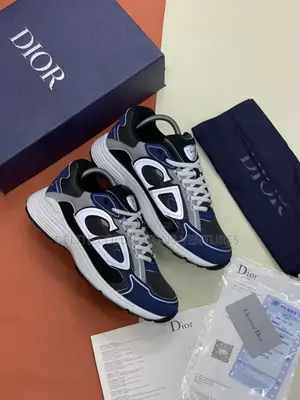 Christian Dior Micro Fiber B30 Blue X Multicolour Sneakers