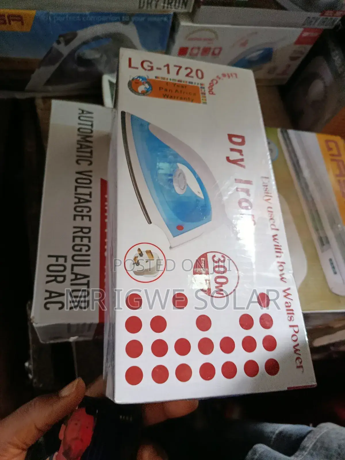 Lg Low Voltage Pressing Iron Solar