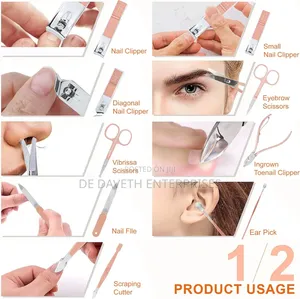 16 in 1 Manicure/Pedicure Tool Kit With Purse