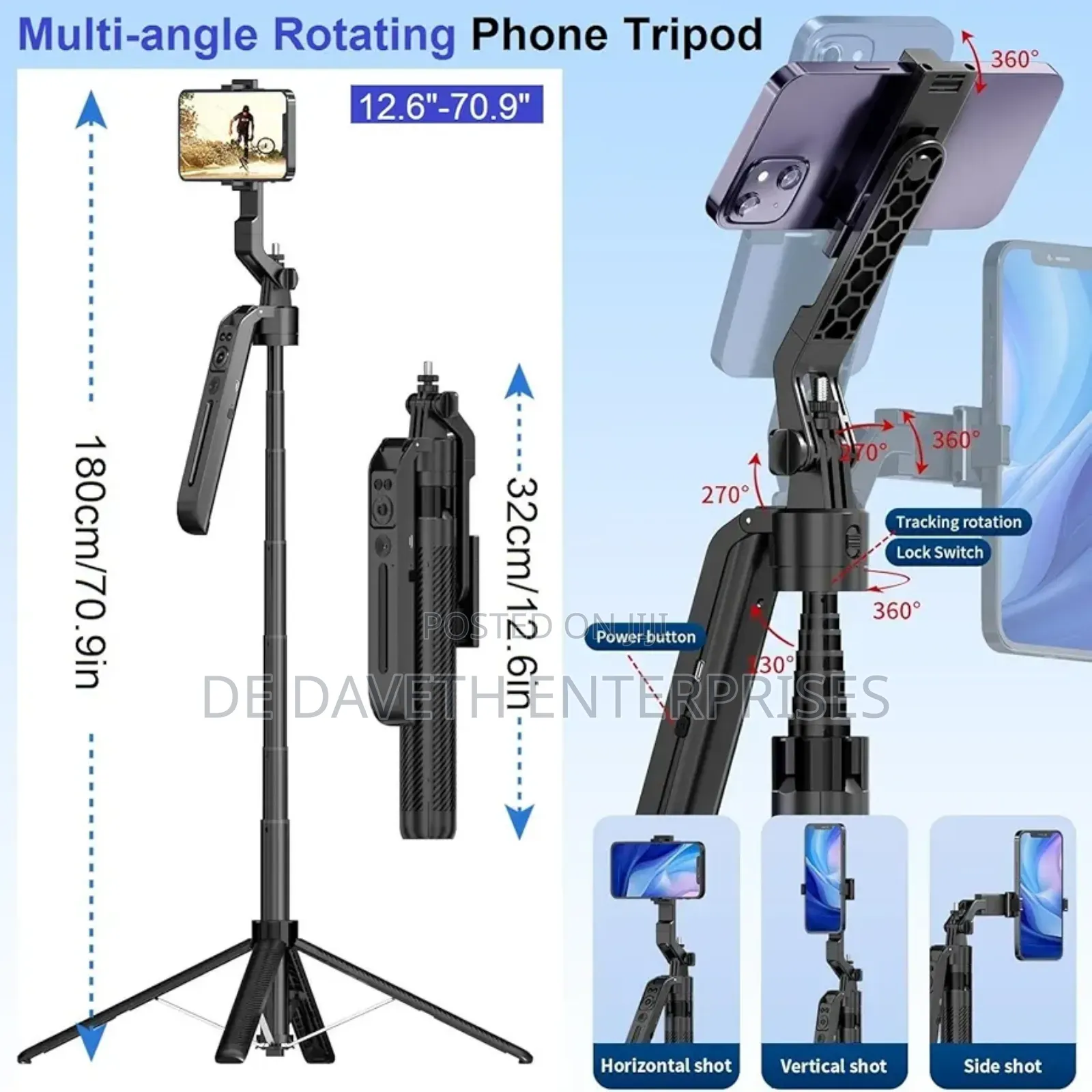Ai Auto Face Tracking Extendable Quadrapod Gimbal Stabilizer