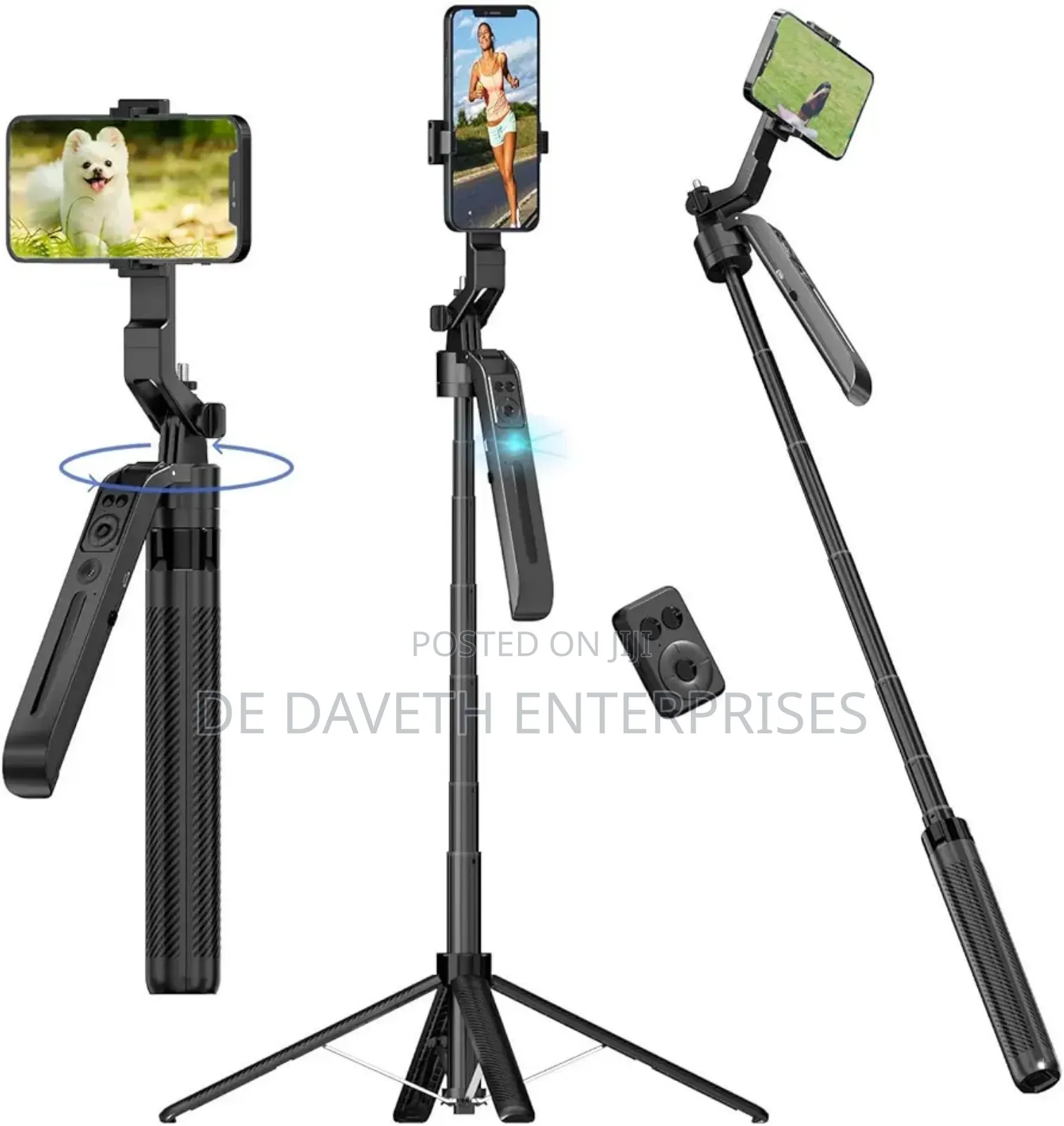 Ai Auto Face Tracking Extendable Quadrapod Gimbal Stabilizer