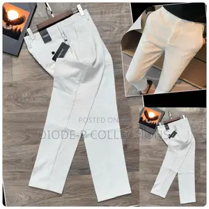 Dolce Gabbana White Quality Paint Trousers for Men’S Wear