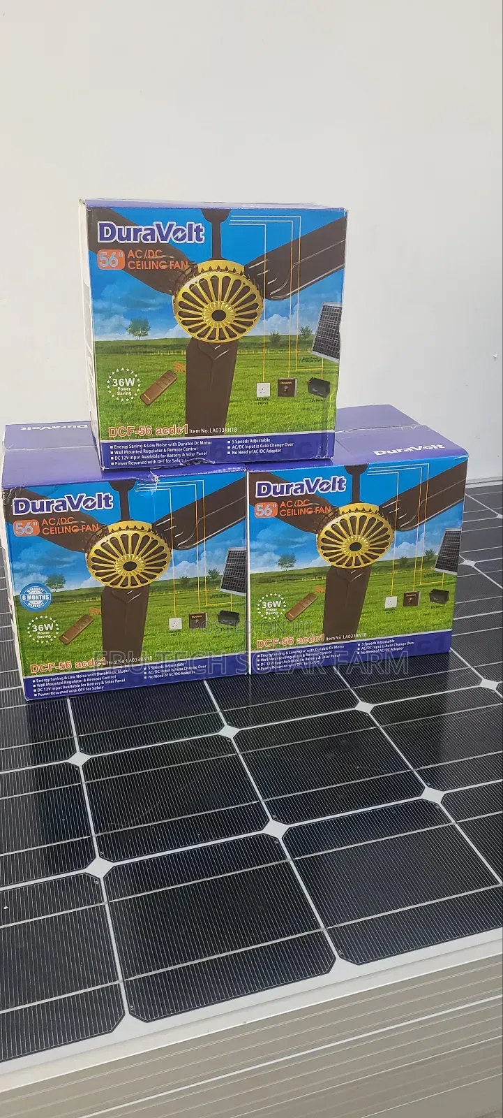 Duravolt Solar Cilling Fans Dc/Ac