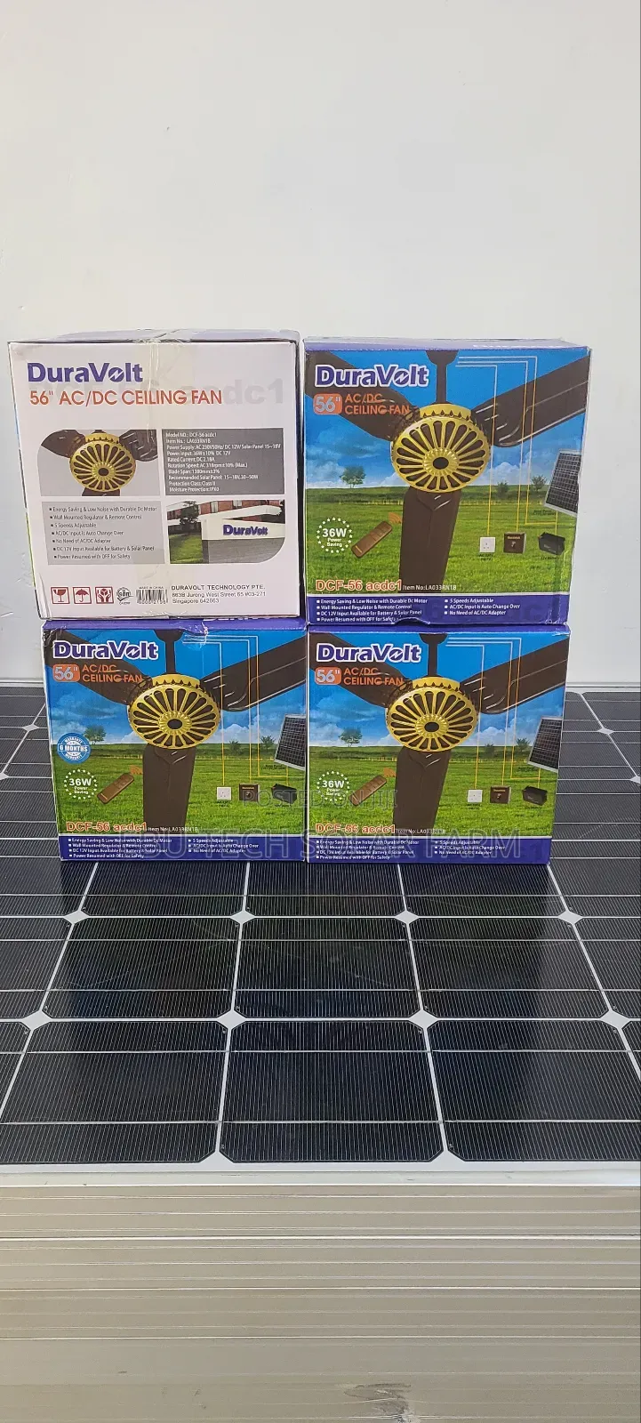 Duravolt Solar Cilling Fans Dc/Ac