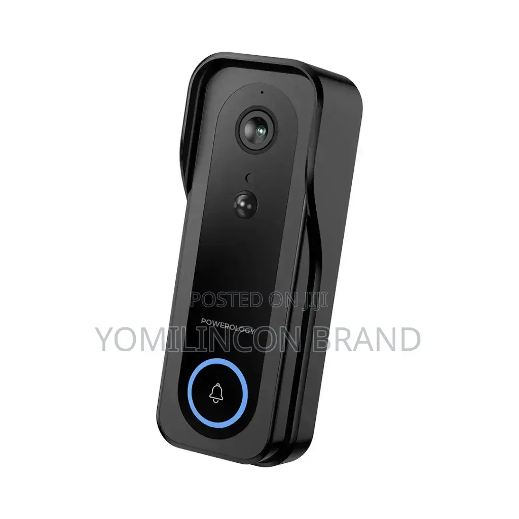 Powerology Smart Doorbell Camera - Black