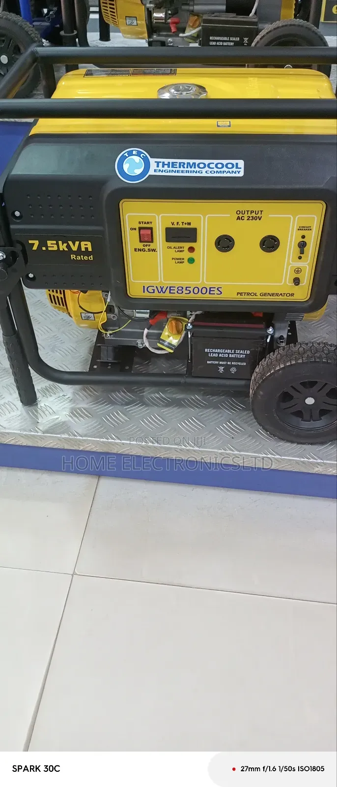 Haier Thermocool Generator Igwe 7.5 Kva