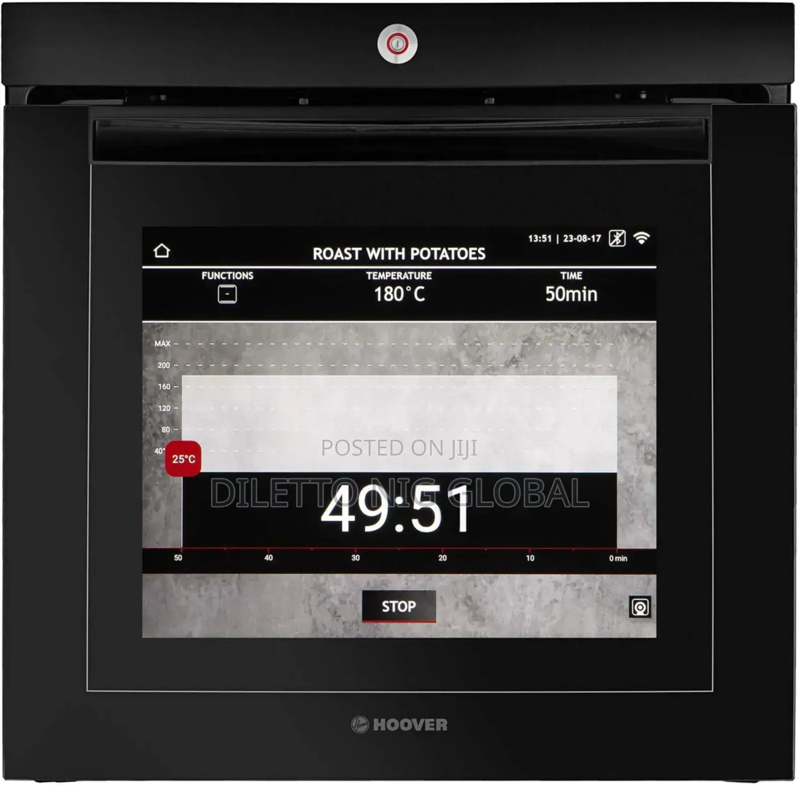 Hoover Vision Built in Single Oven Touch Control Screen