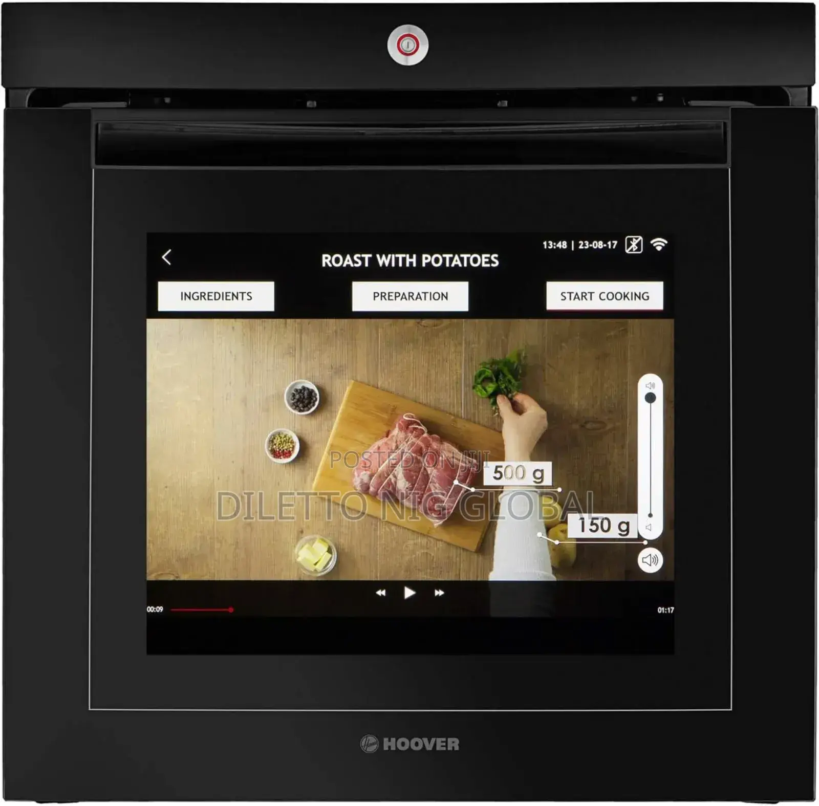 Hoover Vision Built in Single Oven Touch Control Screen
