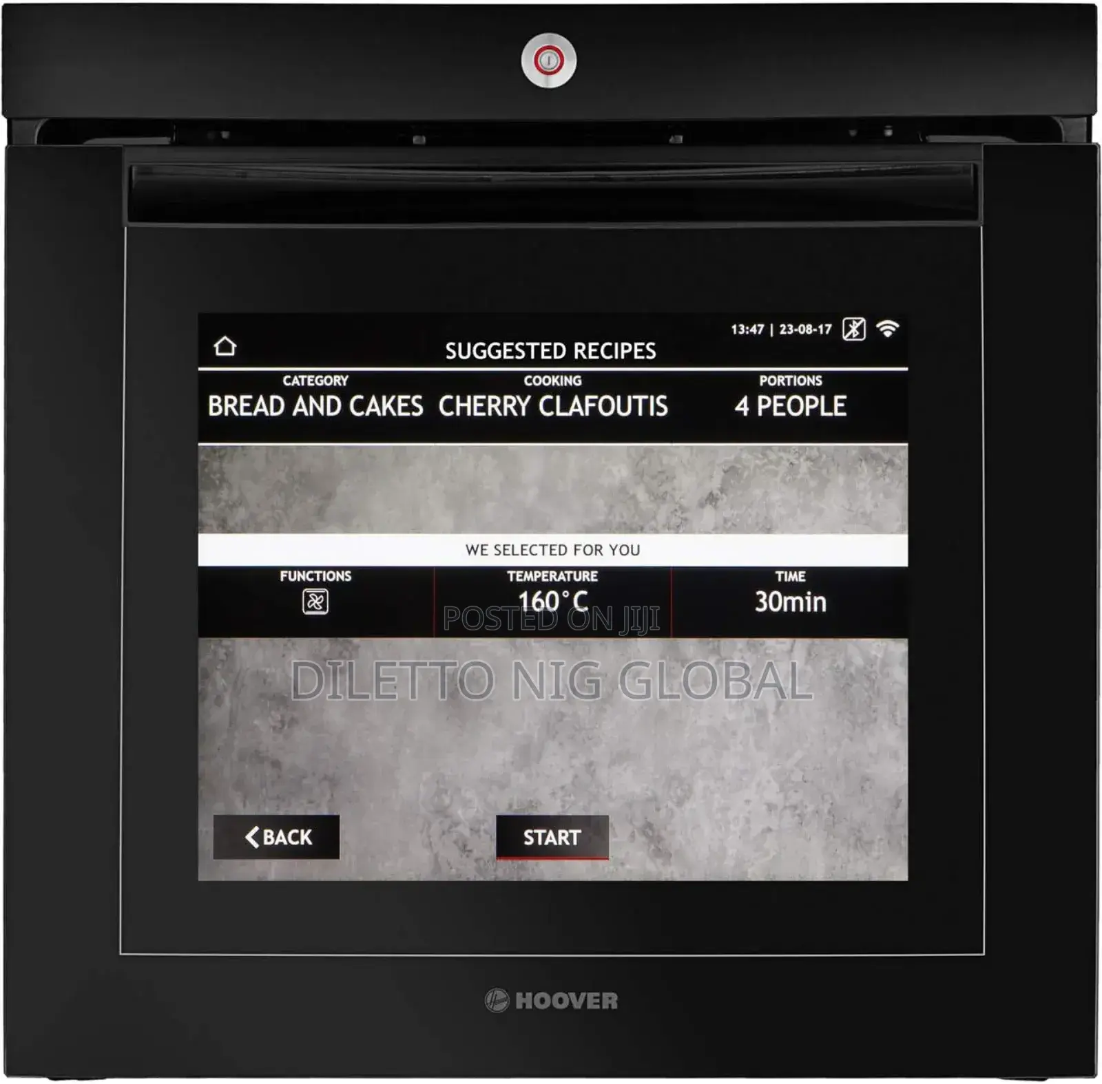 Hoover Vision Built in Single Oven Touch Control Screen