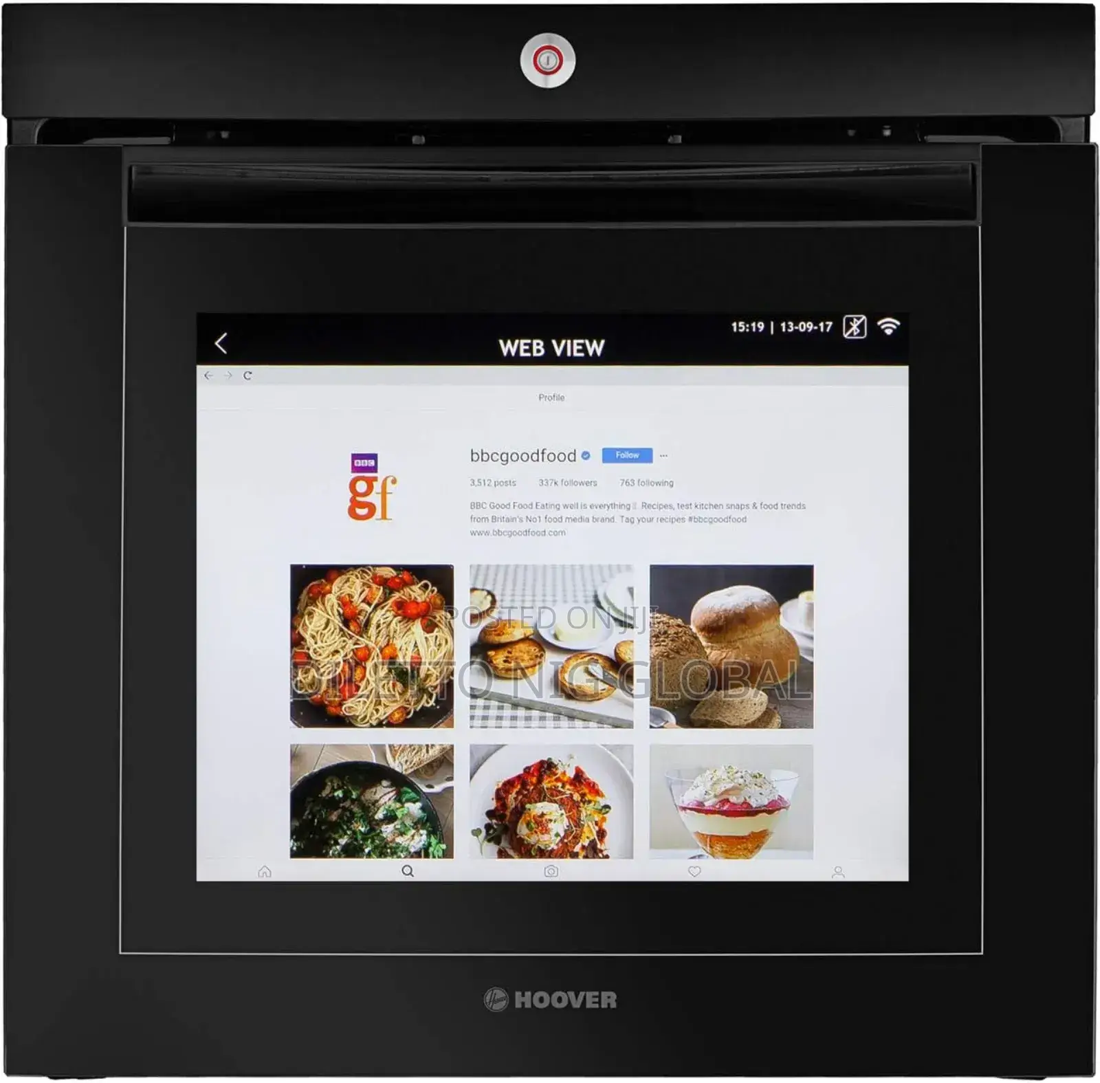 Hoover Vision Built in Single Oven Touch Control Screen