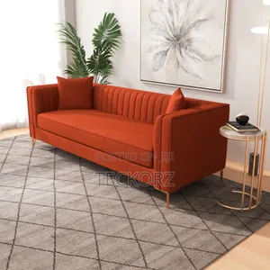 Upholstered Pleated Back Sofa in Matte