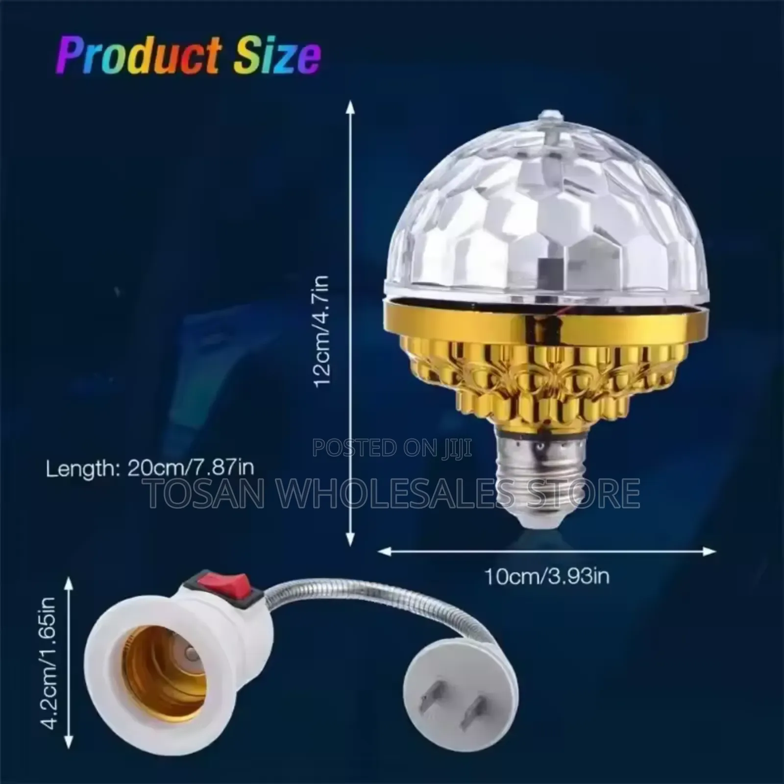 Colorful Rotating Magic Ball Light