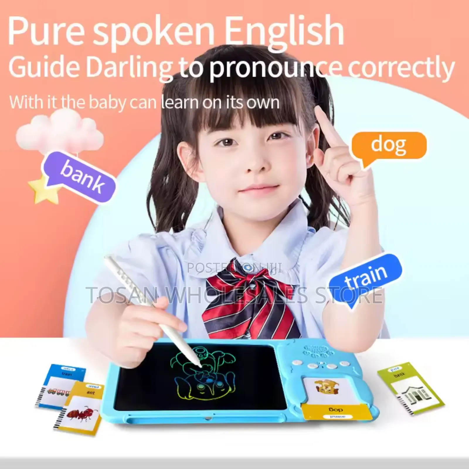 Early Education Device Card Reader With LCD Written Pad